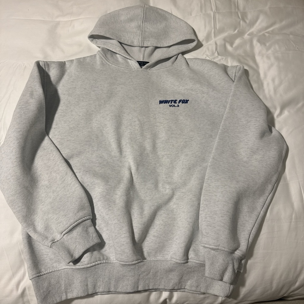 Gray White Fox hoodie